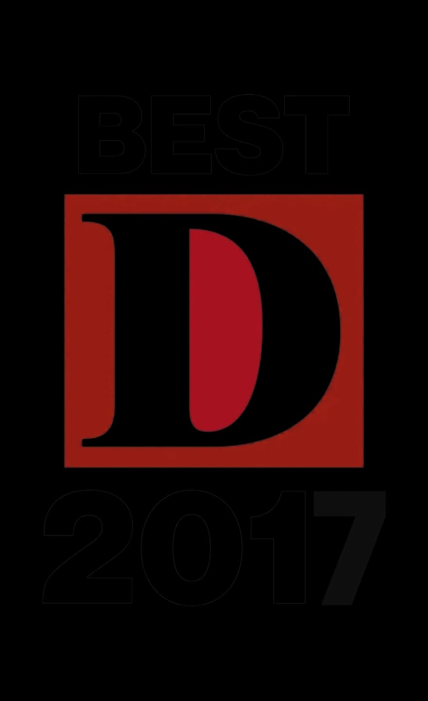 D Magazine Best 2017 award badge